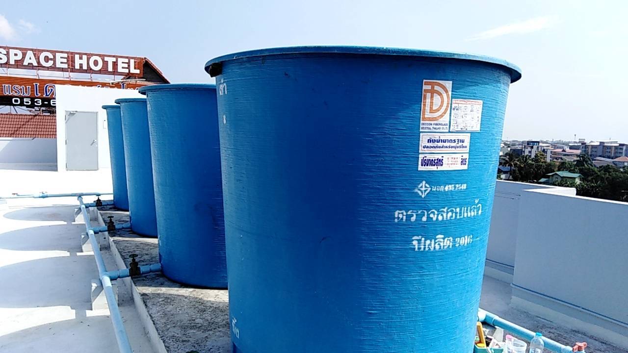 ถังกระบอกถ้วย2000ลถังน้ำไฟเบอร์กลาสเล็ก